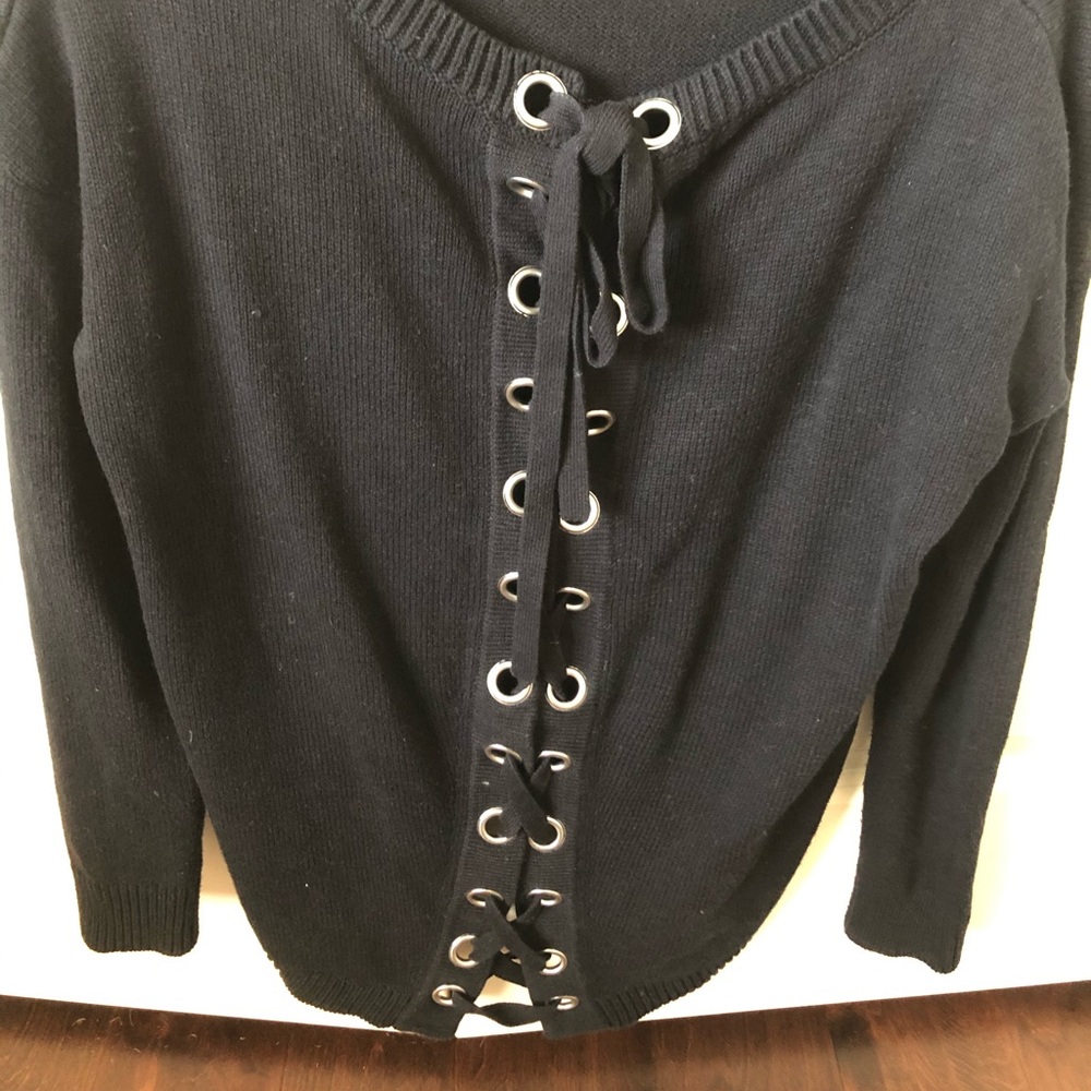 Express black crew neck sweater
